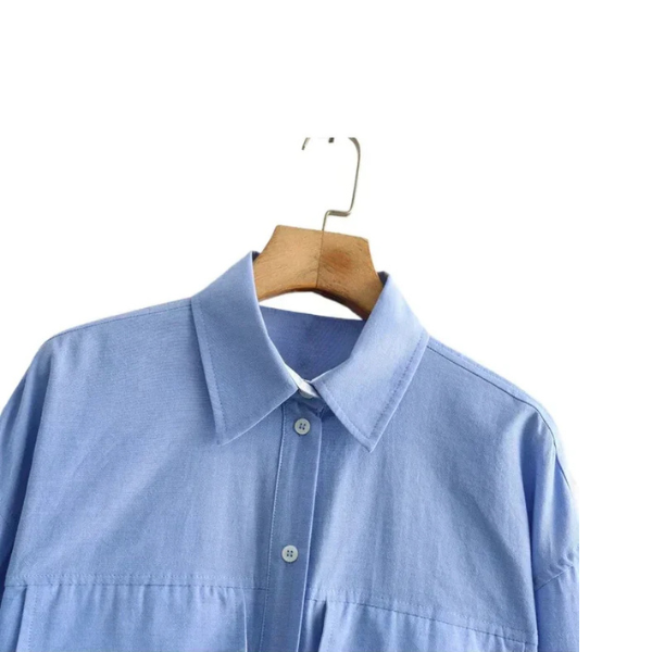 Victoria | Luxe Oxford Blouse