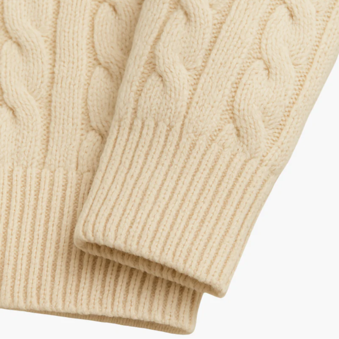 Luc | Cable Knit Quarter-Zip Sweater | 1+1 GRATIS