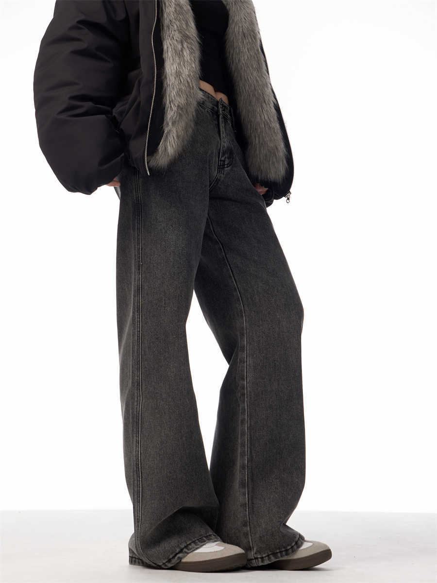 Taille Haute | Grijze Vintage Jeans