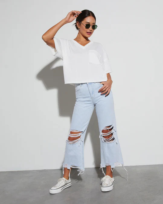 Bleu Intemporel | Stijlvolle Jeans met Scheuren