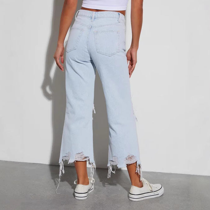 Bleu Intemporel | Stijlvolle Jeans met Scheuren