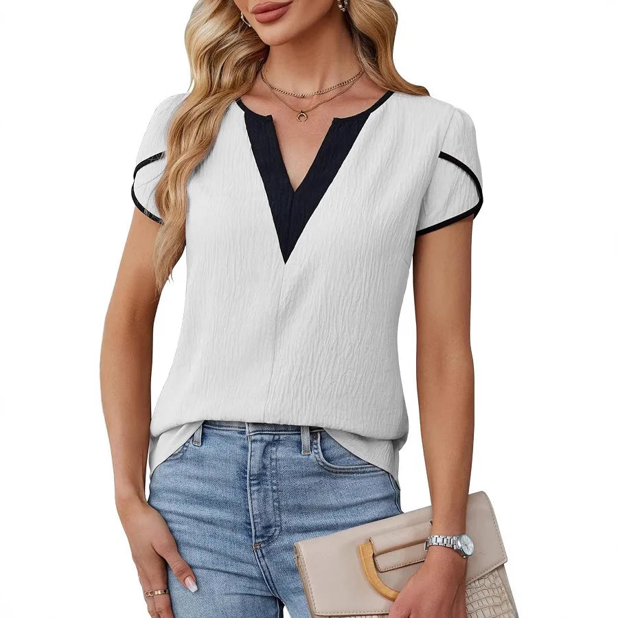 Eva | Casual V-Hals Top