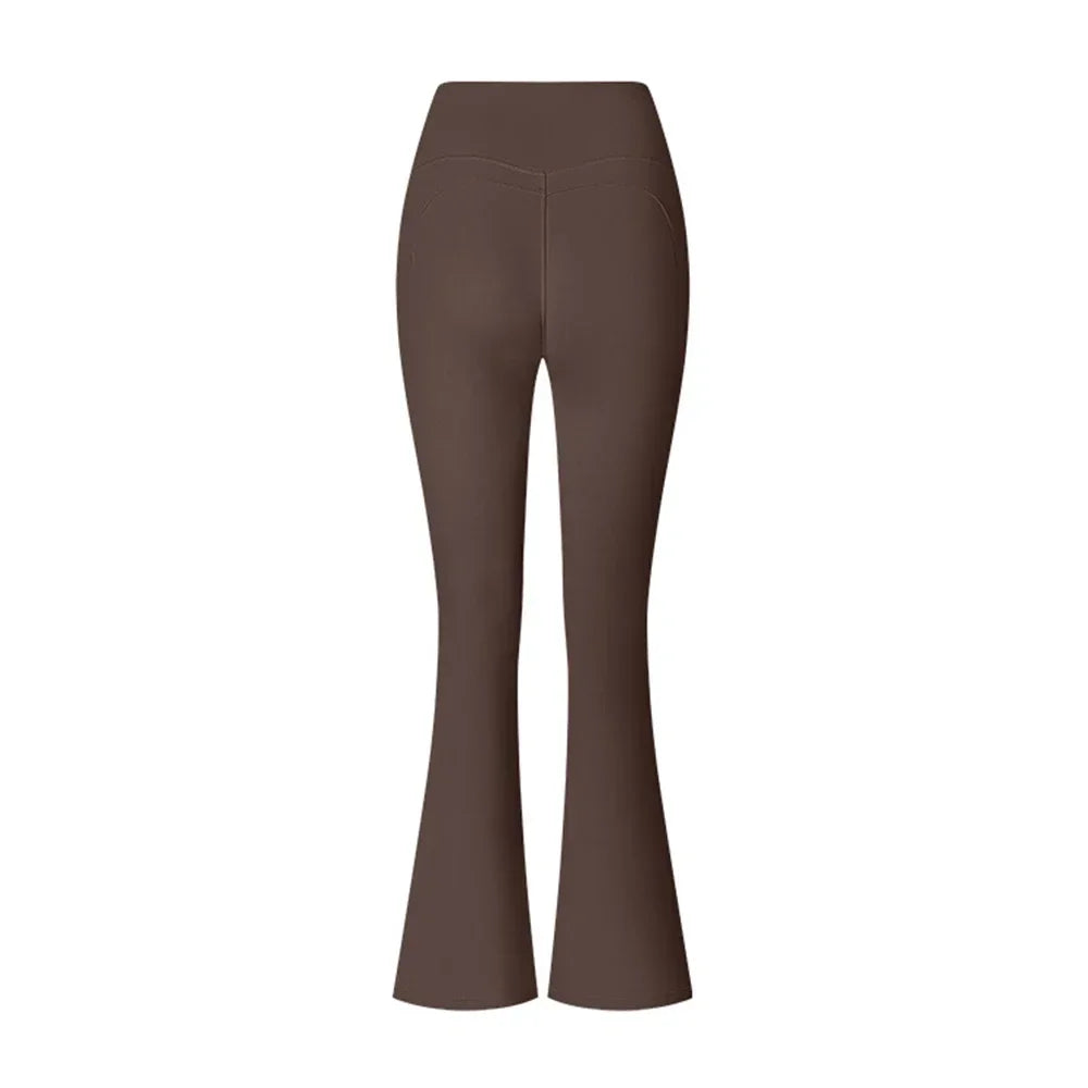 Dames Hoge Taille Uitlopende Leggings Gym Fitness Yoga Broek Workout Runing Sport Leggings Vrouwen Controle Buik Yoga Wijde Pijpen Broek