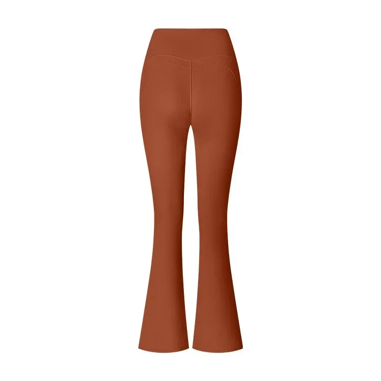 Dames Hoge Taille Uitlopende Leggings Gym Fitness Yoga Broek Workout Runing Sport Leggings Vrouwen Controle Buik Yoga Wijde Pijpen Broek