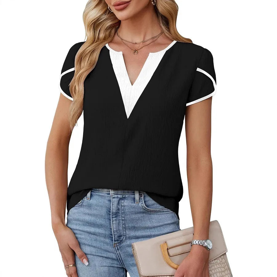 Eva | Casual V-Hals Top