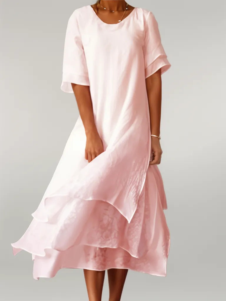 Eloise | Elegante Katoenen Lange Jurk