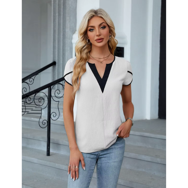 Eva | Casual V-Hals Top