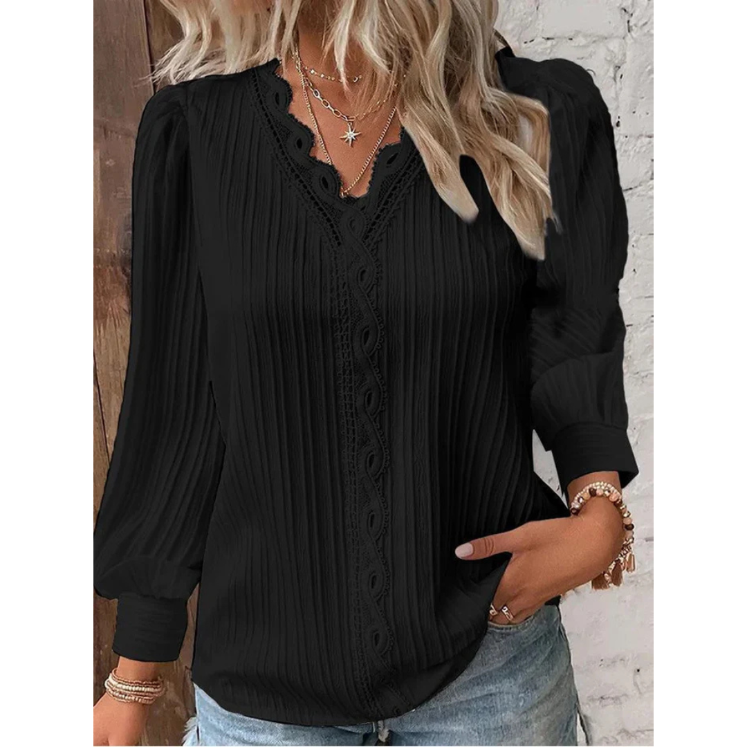 Yara | Elegante V-Nek Blouse