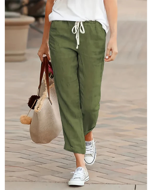 Saar | Plus-Size Linnen Pantalon