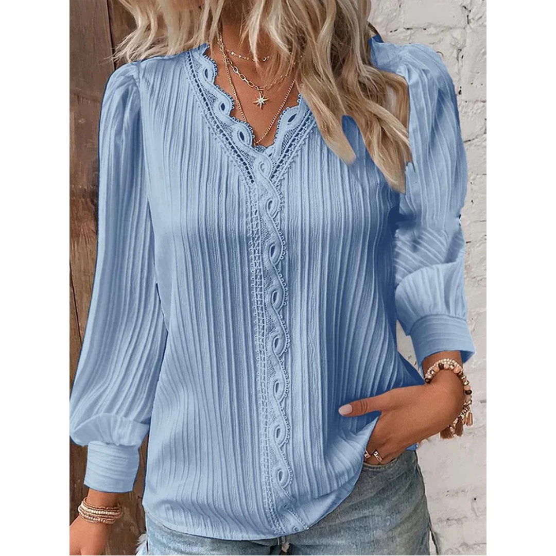 Yara | Elegante V-Nek Blouse