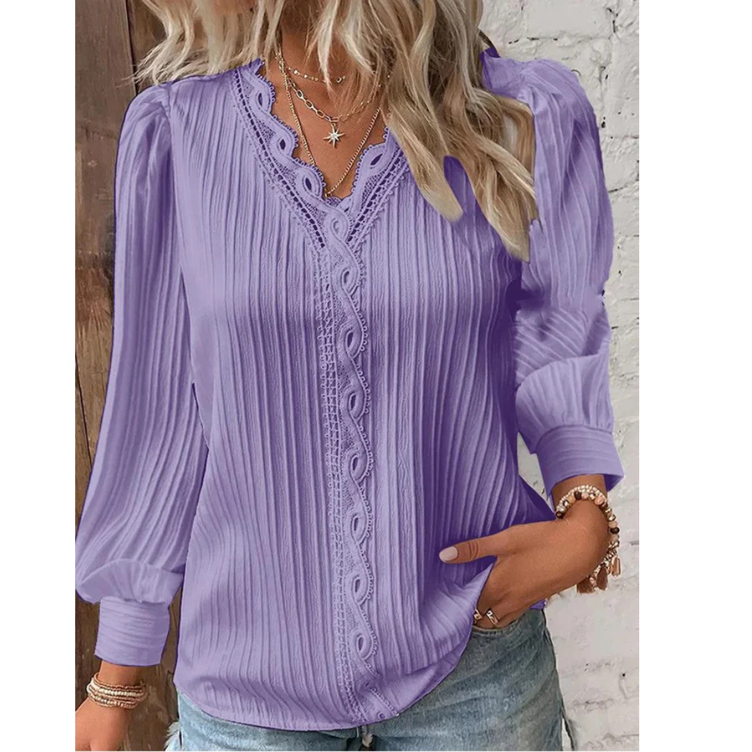 Yara | Elegante V-Nek Blouse