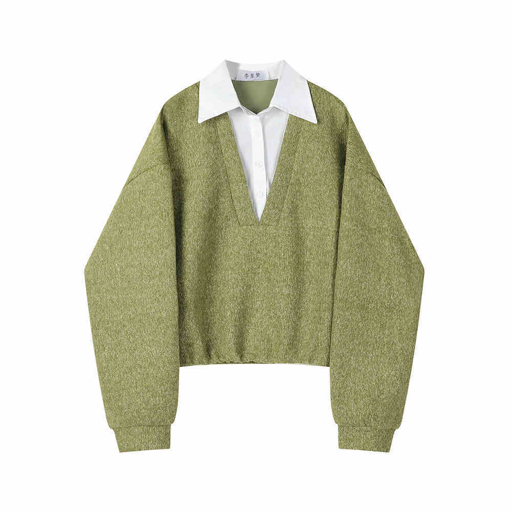 Pullover Prestige | Groene Retro Sweater