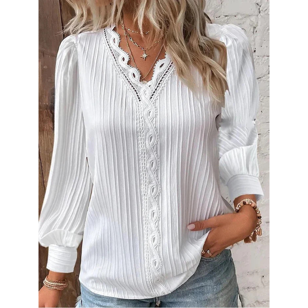 Yara | Elegante V-Nek Blouse