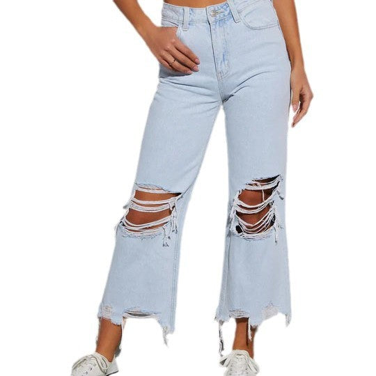 Bleu Intemporel | Stijlvolle Jeans met Scheuren