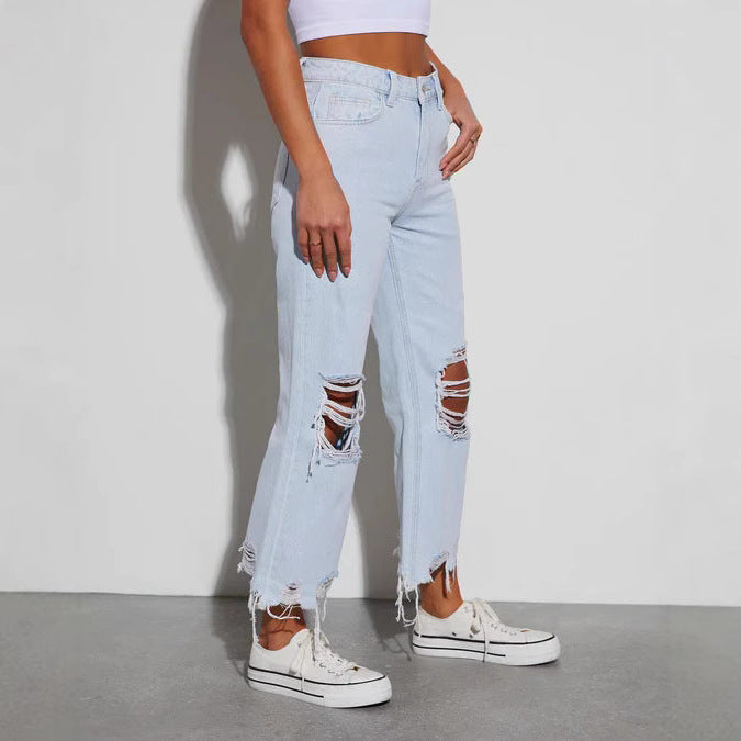 Bleu Intemporel | Stijlvolle Jeans met Scheuren