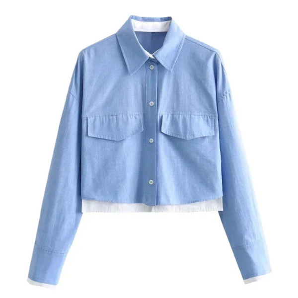 Victoria | Luxe Oxford Blouse