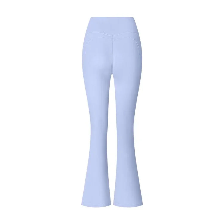 Dames Hoge Taille Uitlopende Leggings Gym Fitness Yoga Broek Workout Runing Sport Leggings Vrouwen Controle Buik Yoga Wijde Pijpen Broek