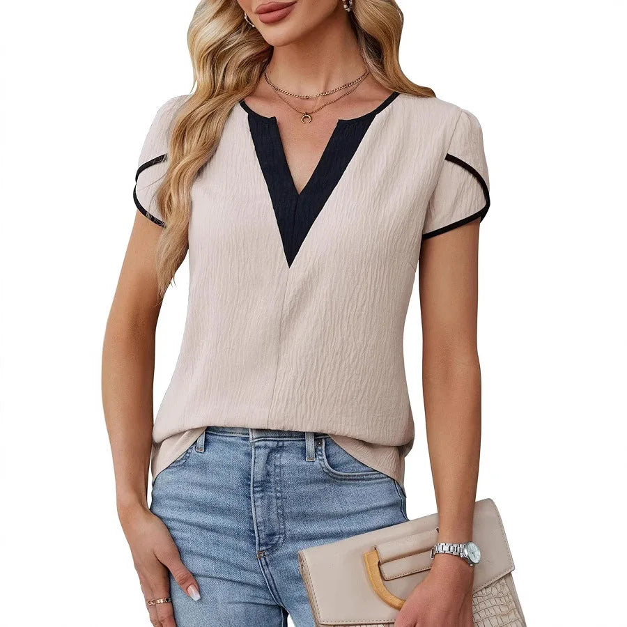 Eva | Casual V-Hals Top